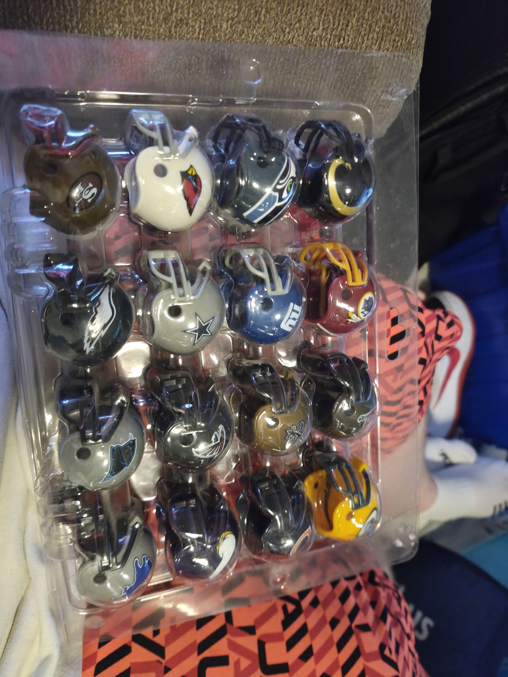 32 NFL Mini Helmet Tracker/Display Helmets